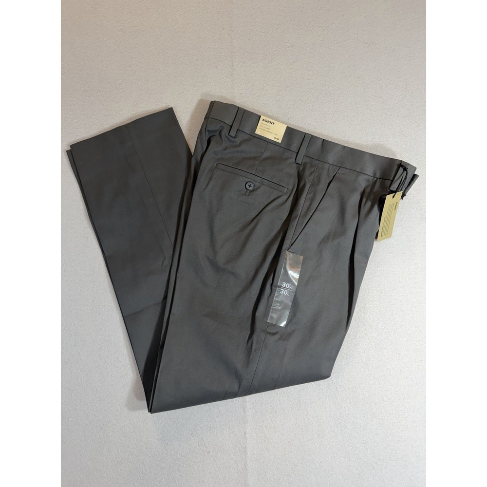 Express Agent Pants Dark Gray Mens 30 X 30 Relaxed Fit Straight Leg